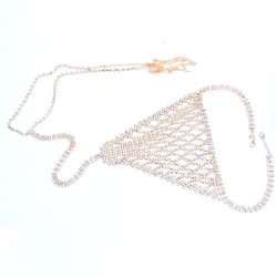 Explosive body chain exaggerated rhinestone bikini chest chain panties sexy suit nightclub style underwear