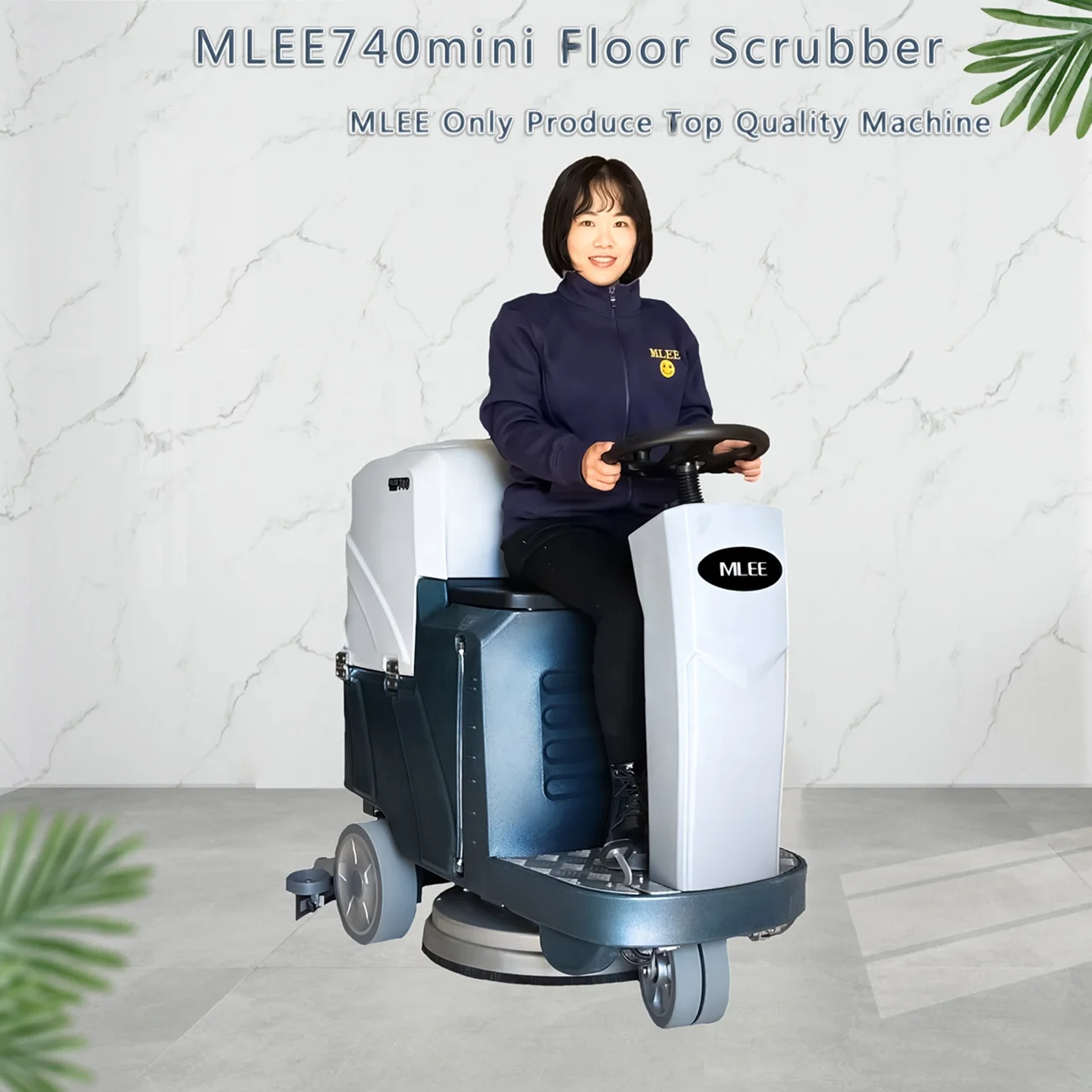 MLEE-740MINI Floor Cleaning Industrial Auto Scrubber Dryer Wet Dry Automatic Floor Scrubber Machine