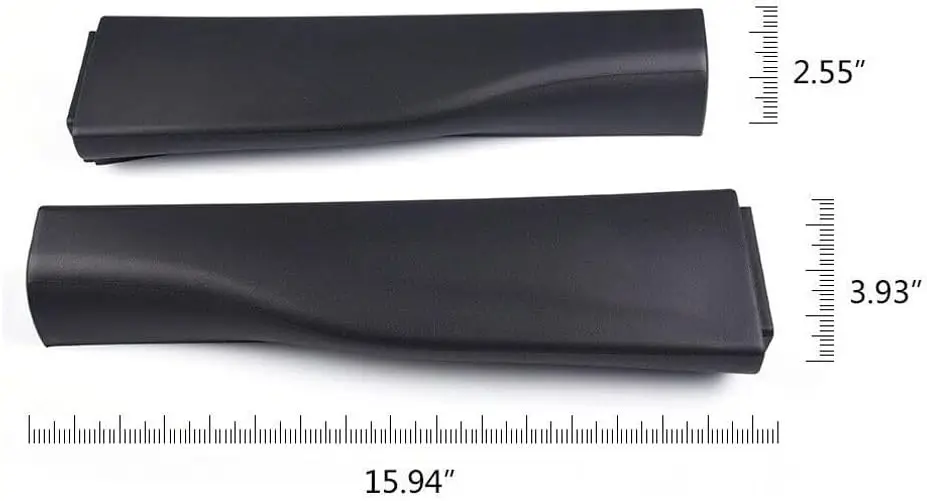 Super Duty Right Left Side Flex Step Tailgate Molding Trim Cap Black For2010-2016 Ford F-250 F-350 F-450 F-550