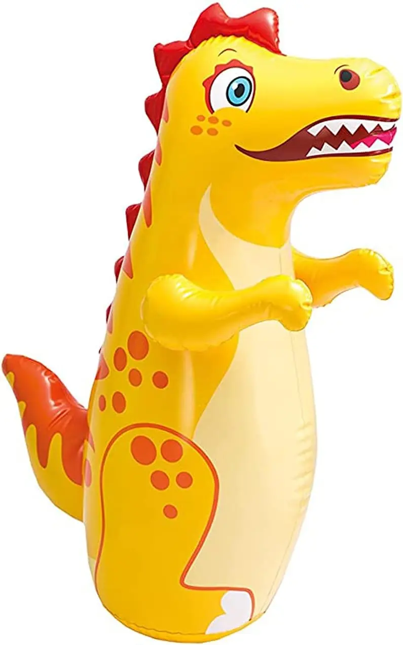 D04 NHR Hit Me Inflatable Toy for Kids Water Filled Base Bop Punch Boxign Bag for Toddlers PVC (Multi)