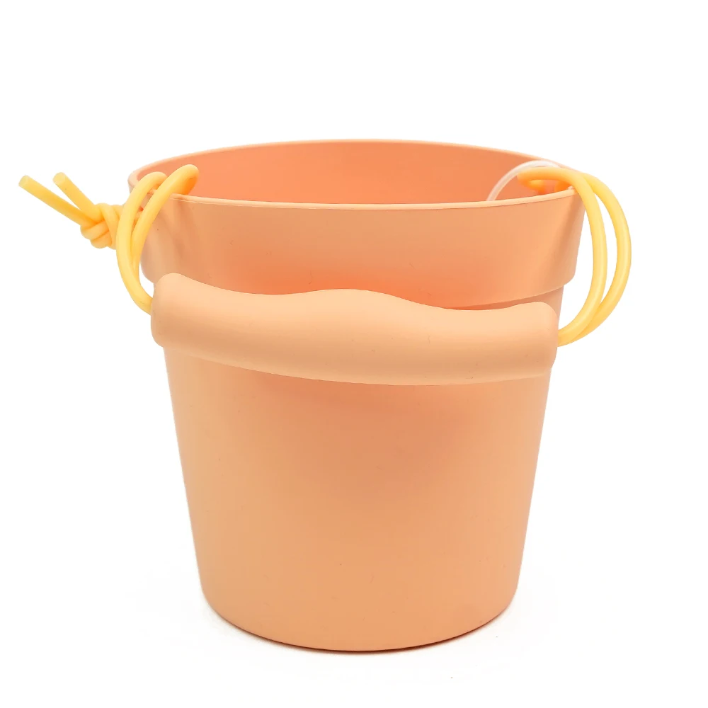 Bpa Free Customized Portable Summer Outdoor Beach & Sand Toy for Kids Baby Castle Baby Beach Bucket Set for Silicone Beach Toy