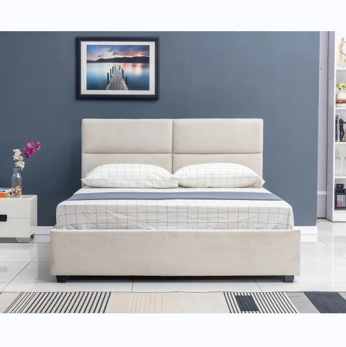 Hot sale cheap upholstered storage bed with drawers