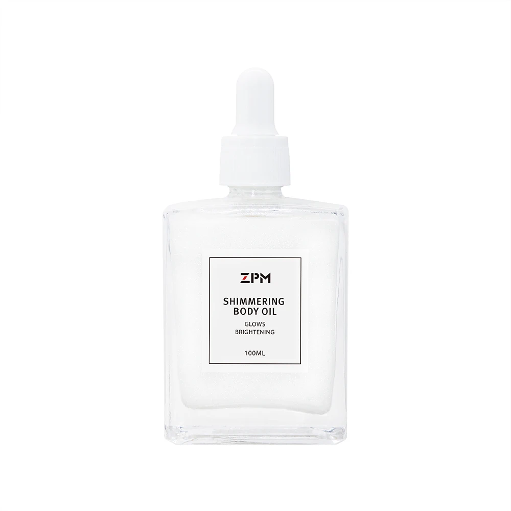 ZPM OEM/ODM, лидер продаж, 100% натуральный уход за кожей, органический светящийся жидкий осветитель, мерцающее масло