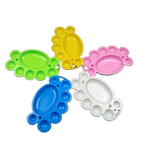 8 Well Paint Tray Plastic Pallet for Kid Student for Acrylic Oil Watercolor Craft DIY Art Painting Palette Tray