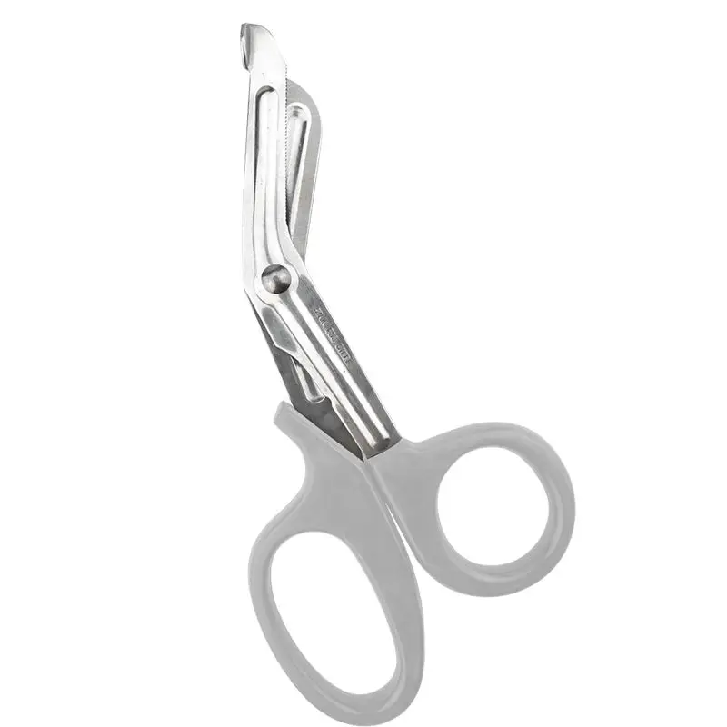 7 inch professional Best Stainless Steal Black Medical Scissors Pp Handle Shears Bandage Scissors For Hospital