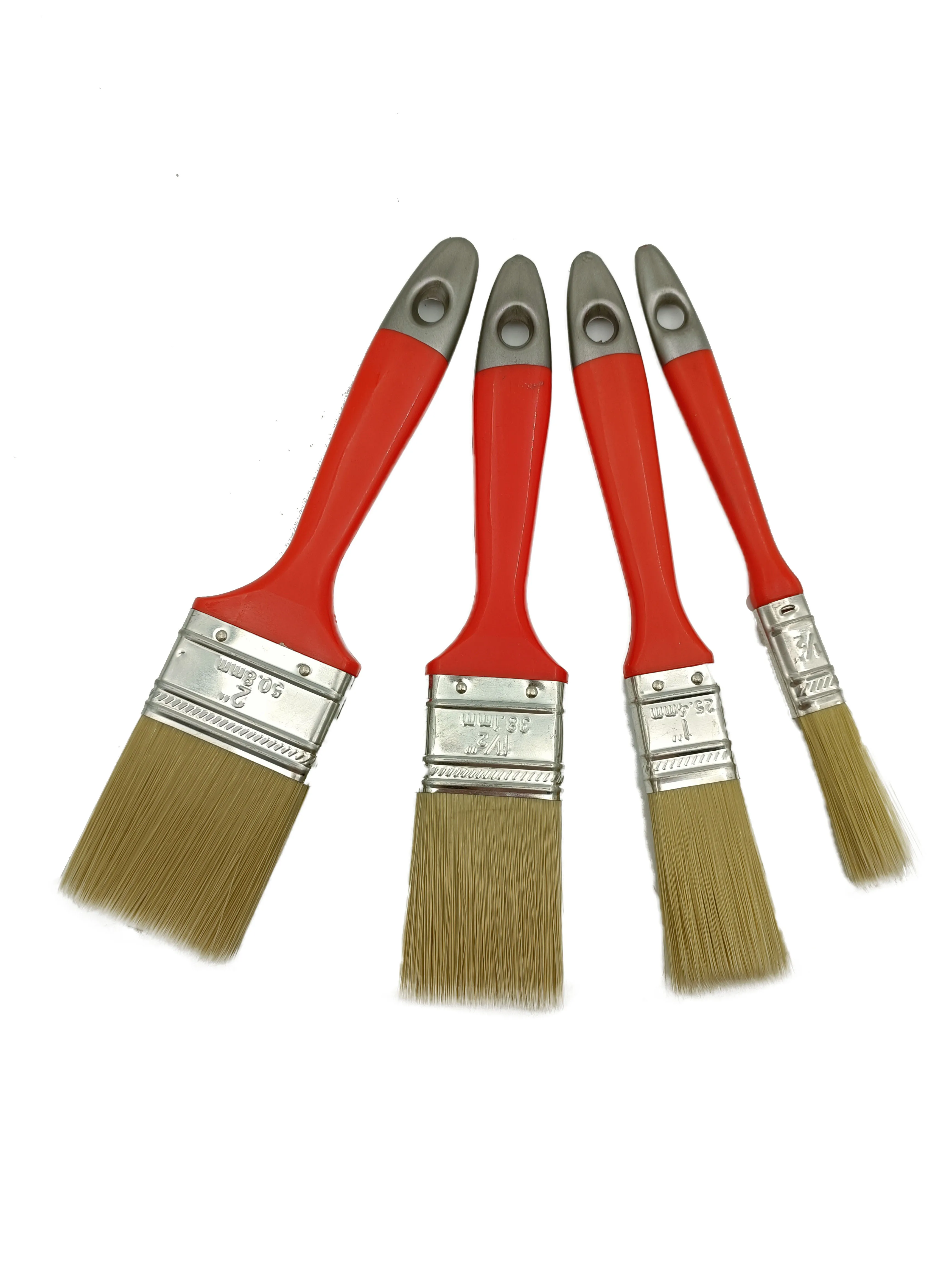 Hot selling double color handle paint brush with plastic handle