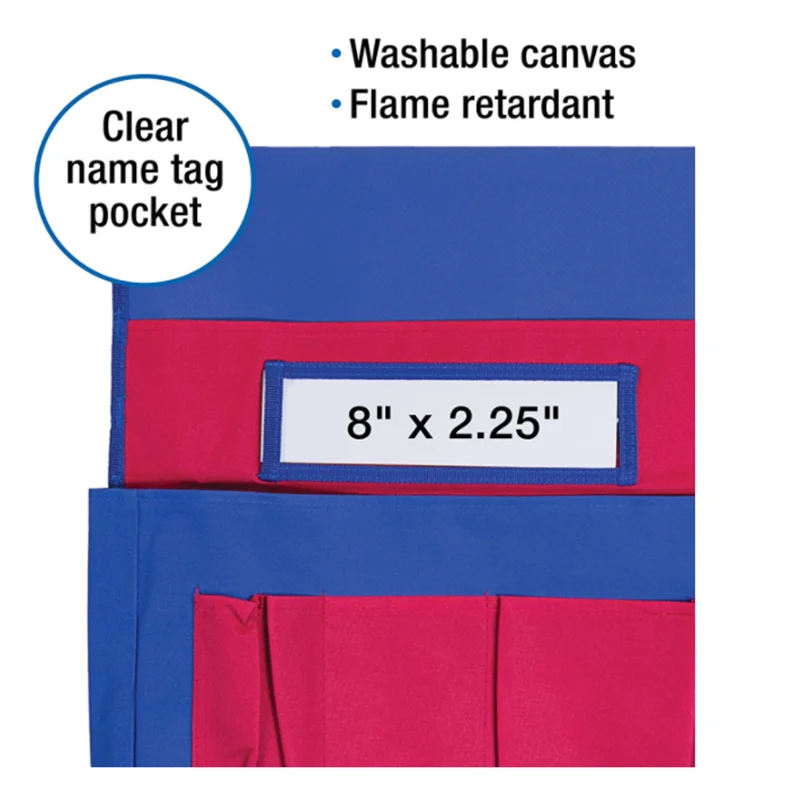 School Chair Back Storage Pockets Buddy Hanging Storage Bag Stationery Organizer Bag