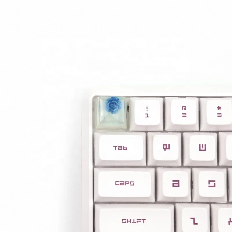 Customized Artisan Resin Blue Enchantress/Conach/Gear/Sakura Keycap For Cherry MX Keyboard Decorate Mechanical Keyboard