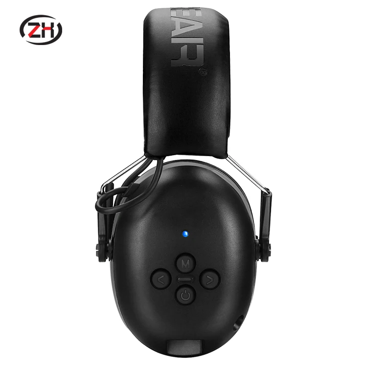 2023 Safety Hearing Protection Earphone with V5.0 Bluetooth With USB  Ear Muff Noise Cancelling Ce Approval Sport Headphones