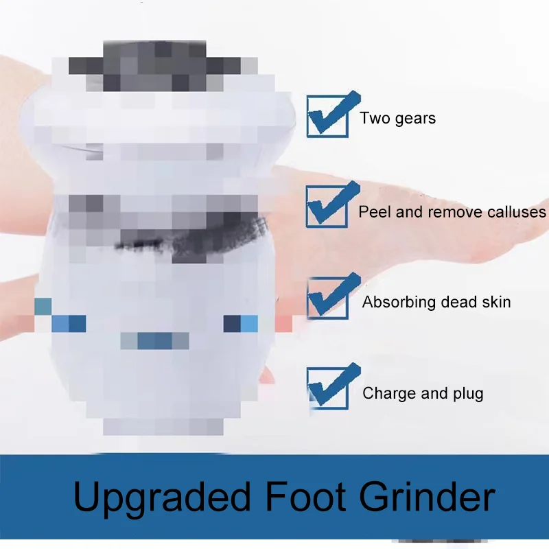 Women Beauty Electric Adsorption Foot Grinder Electronic Professional Foot File Exfoliator Callus Remover Pedicure Tools GG