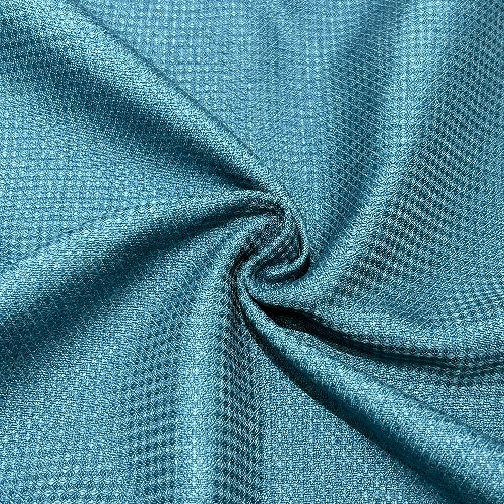 2024 New Design Button Pattern Linen Textured Dim Out Curtain Fabric Subdued Luxury Blackout Fabric for Hotel Public Projects