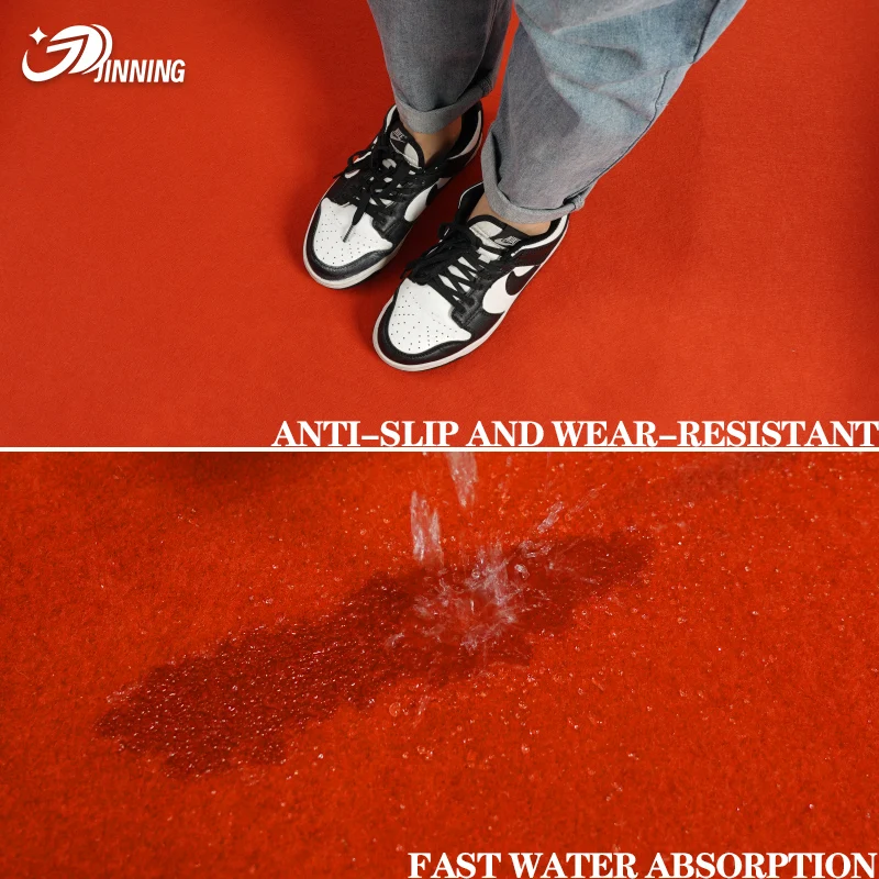 1~10mm Factory Director Wholesale Red Wedding Carpet Anti Fading for Wedding Events Party Walkway Thin Red Carpet Roll