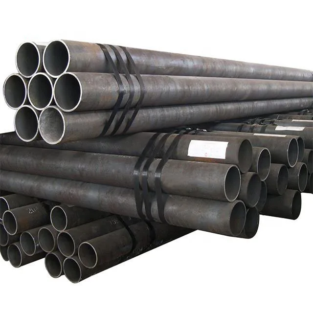 Высококачественная сварная стальная труба ASTM A53A A53B с прямым швом черная