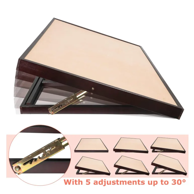 Adjustable Puzzle Board Easel 1500 Piece Tilting Wood Jigsaw Puzzle Table With Folding Legs