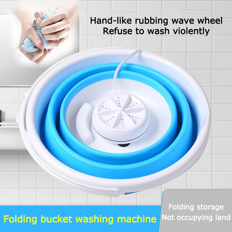  2021 Factory Sales Home Bucket Foldable Mini Washing Machine Cheap With Spin Dryer Portable Twin