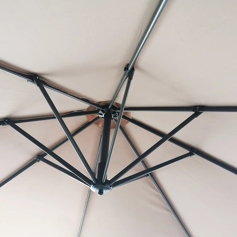 Hot selling Aluminum outdoor cantilever parasol roman beach umbrella 3m