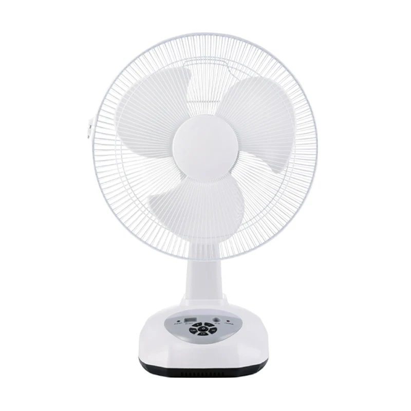 LED night light rechargeable fan 12 inch solar charging table fan for home