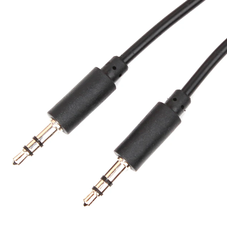 Wholesale factory price 3.5mm audio aux cable 3.5mm 3 pole to 3.5mm 3 pole car record cable for speaker earphone