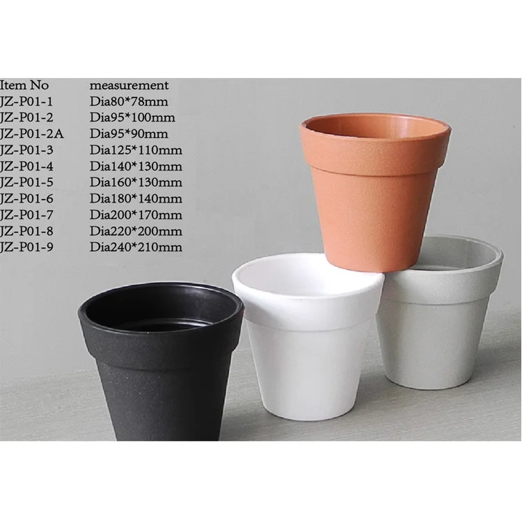 Manufacturer Factory Wholesale Round Plastic Flower Pots Indoor Plant Pots for Succulents Herbs African Violets Foliage Plants