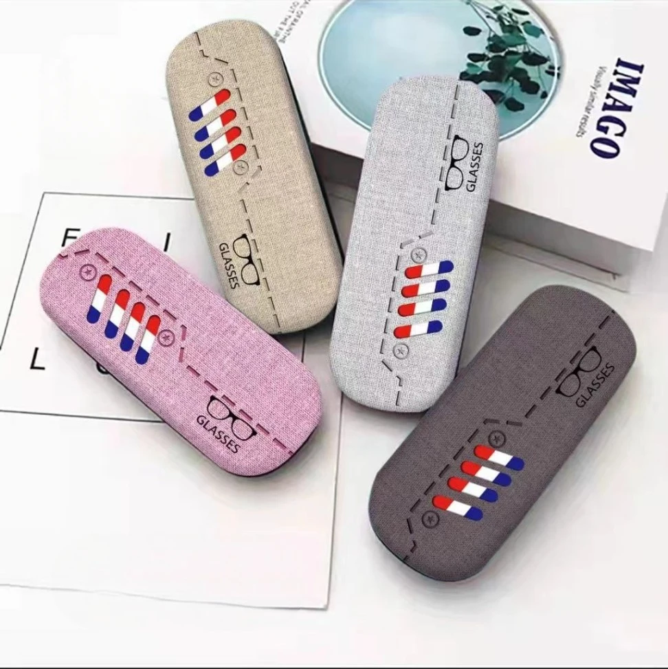New Cartoon Kids Sunglasses Hard Case Leather Eye Glasses Box Optical Case for  Eyewear Specatacle Package Wholesale Custom Logo