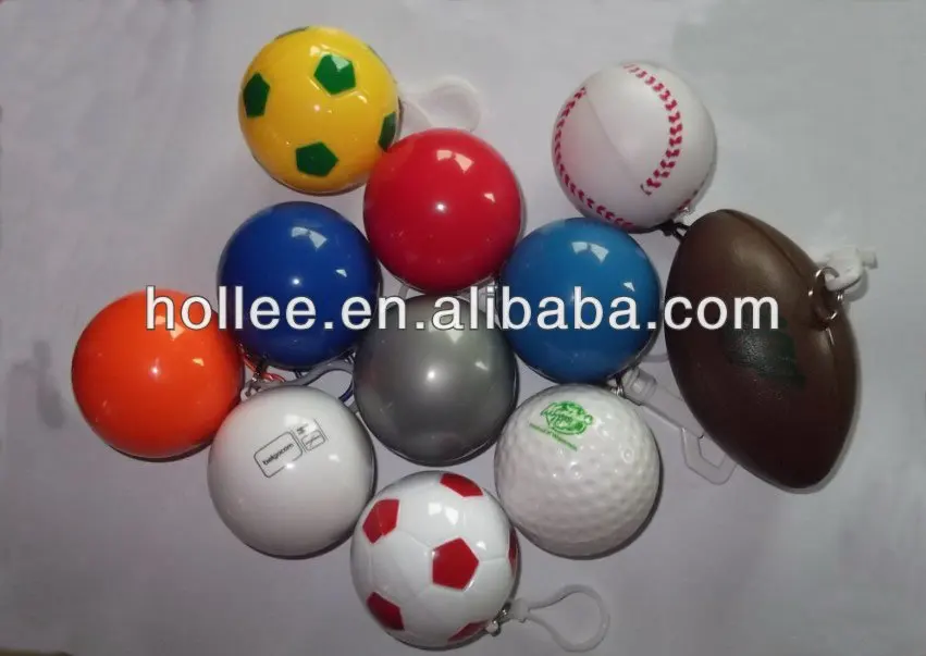 waterproof colorful pe raincoat rain poncho ball