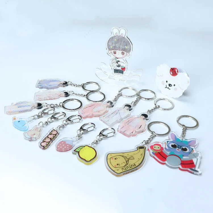 Wholesale Custom Bag Accessories Personalized Souvenir Anime Acrylic Keychain For Promotional Gift