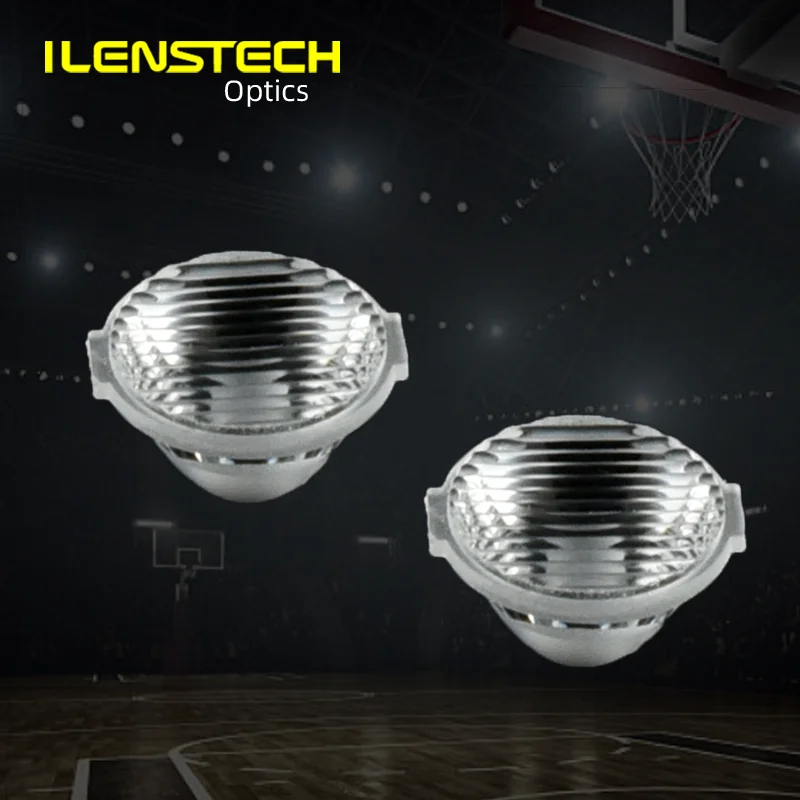 ilenstech led lens for wall washer retail lighting 13mm acrylic secondary optics bi-angle lens