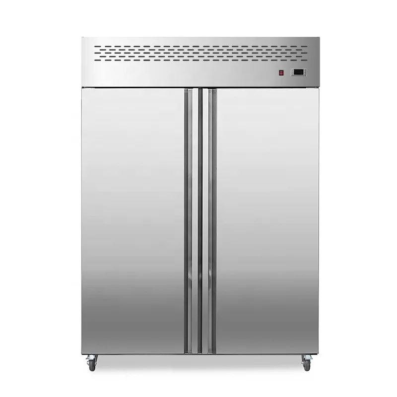 Двухдверный коммерческий холодильник кухонное оборудование холодильная морозильная камера кейтеринговая техника