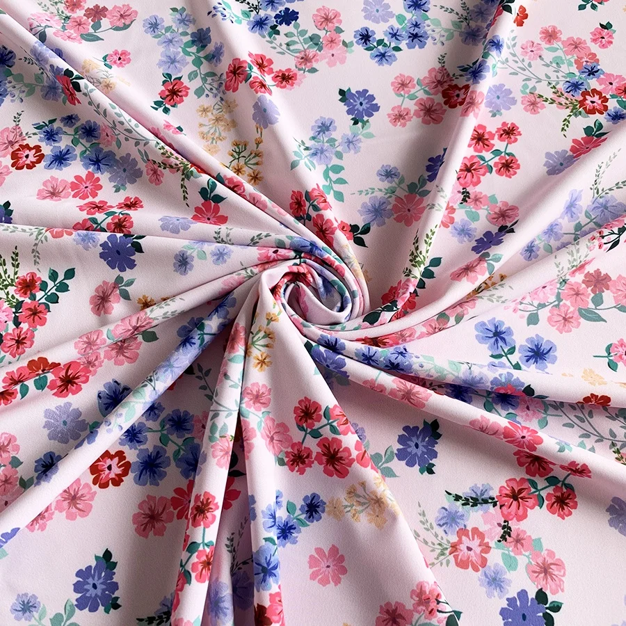82% Poly 18% Spandex Custom digital print swim fabric for  kids