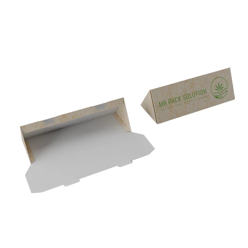 Archibald Child Resistant Folding Custom Pre Paper Roll Box Smell Proof Triangular Prism 120mm Cone Packaging Box Cigarette Box