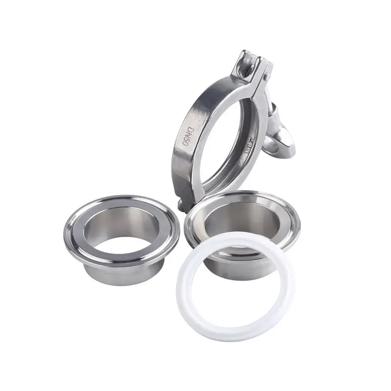 KQ санитарные ss 304 316 сверхпрочная нержавеющая сталь triclover triclamp фитинги для сварки труб ferrule tri Зажим