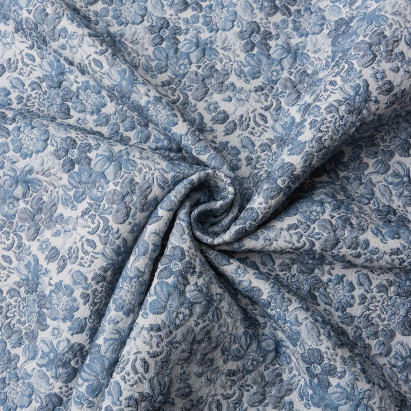 KEER China Factory OEM Customization JDD2391N Viscose Polyester Woven Brocade Jacquard Fabric Garment