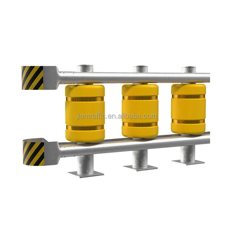 Roller Barrier Traffic Safety System EVA Foam Highway Safety Rotary Barrier