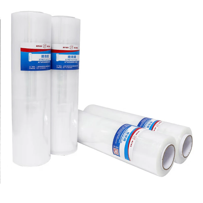 Original factory stock moisture proof cling colored pe hand and machine stretch film