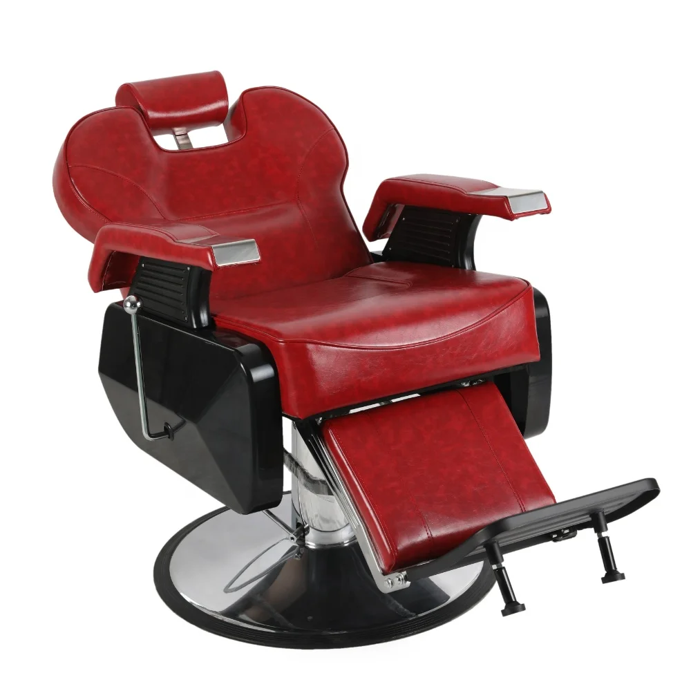 
Wholesale red classic barber chair Durable hair salon chair for barber shop Best selling salon furniture with high quality 