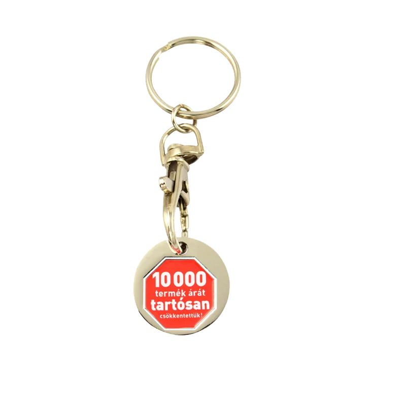 Chinese new year sublimation blank products 2024 coin carabiner hook metal key chain sublimation products in wholesale