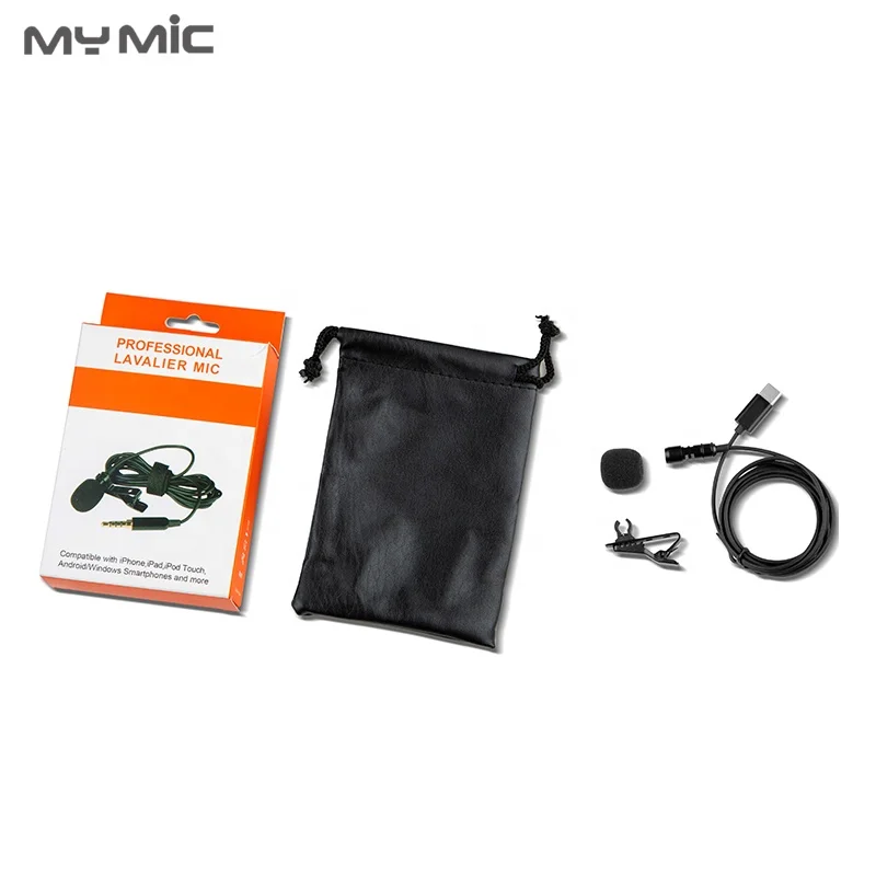 My Micl LJT01 Mini Hidden lapel mic Outdoor Used Interview recording Type-C clip lavalier microphone for Teaching mobile phone