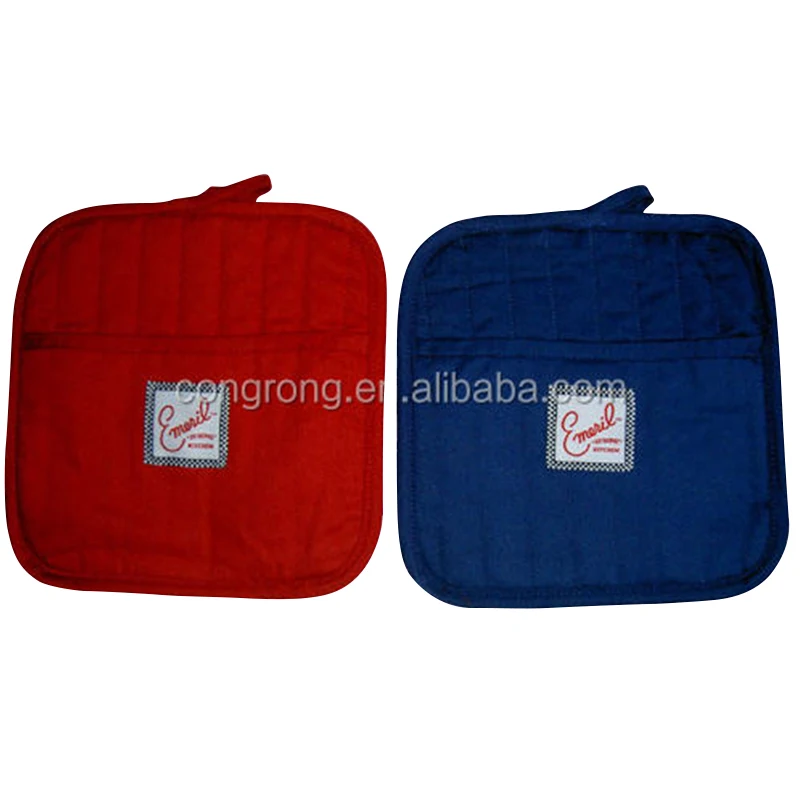 Wholesale Custom Designed Square Cotton Pot Holder Mats & Pads