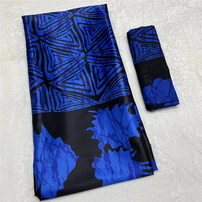 New arrival 4yards matchh 2 yards Lace chiffon fabric Traditional clothing fabric smooth material