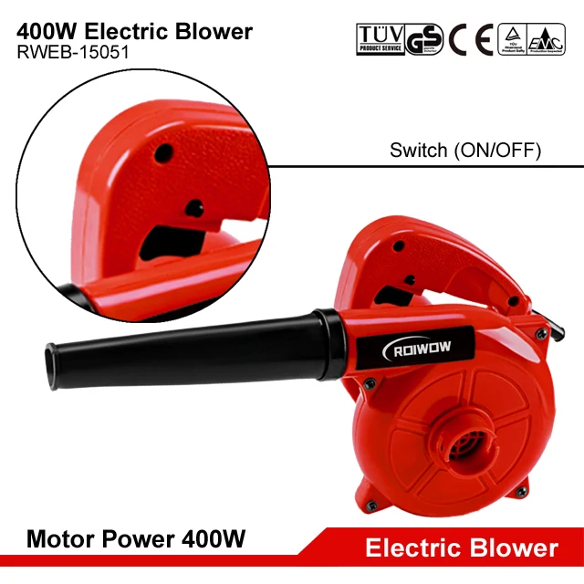 400W Electric Power Blower Machine Hand Mini Air Blowers Car Dust Leaf Grass Garden Yard Portable Handheld Electric Blowers