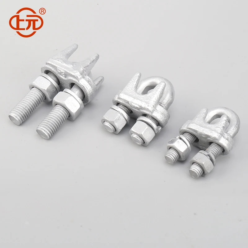 Stainless Steel Cable Clamp with Nylon Rope Clamp Wire Clips in Metric System