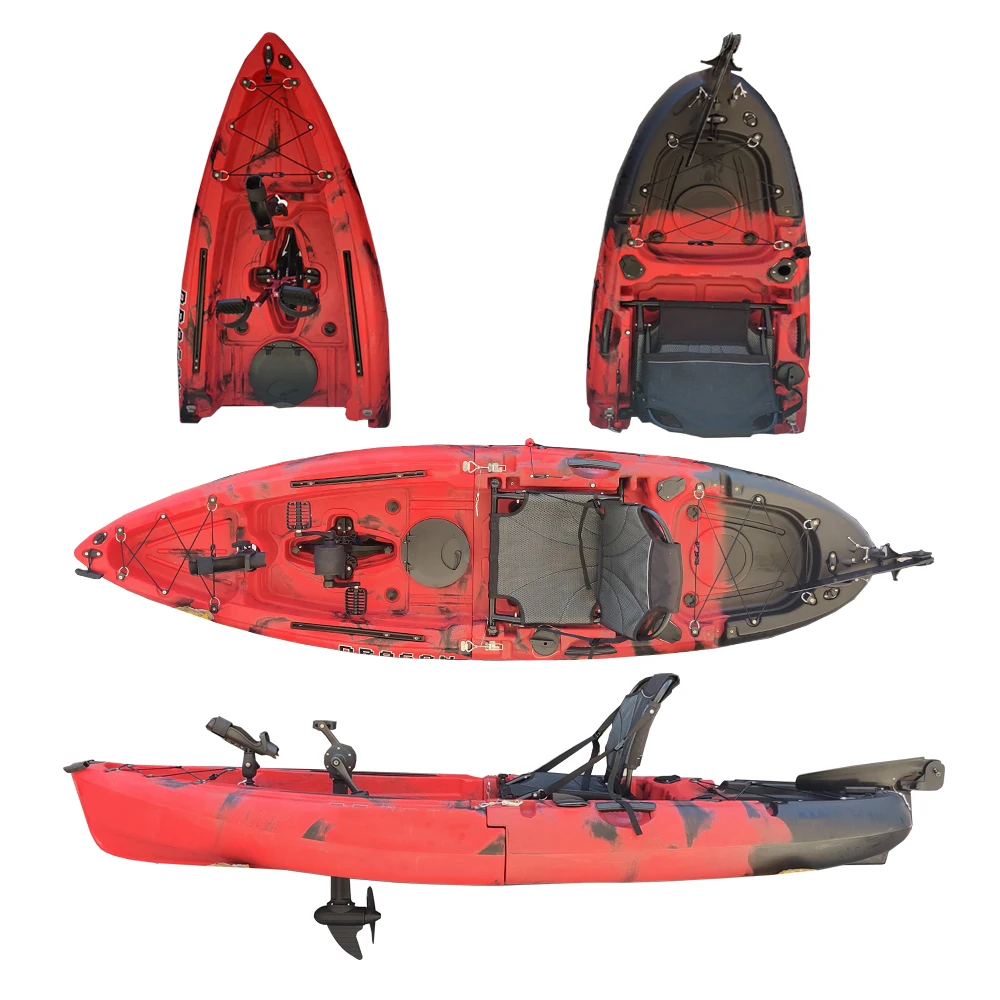 2024 New Trend Hard Plastic Sit on Top cayak kayak fishing splicing boat with kayak con pedal