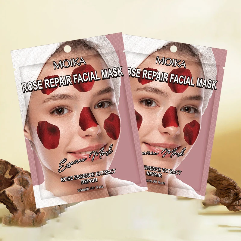 Free Sample Private Label Cosmetic Aloe Rose Plant Extract Moisturizing Repair Facial Mask