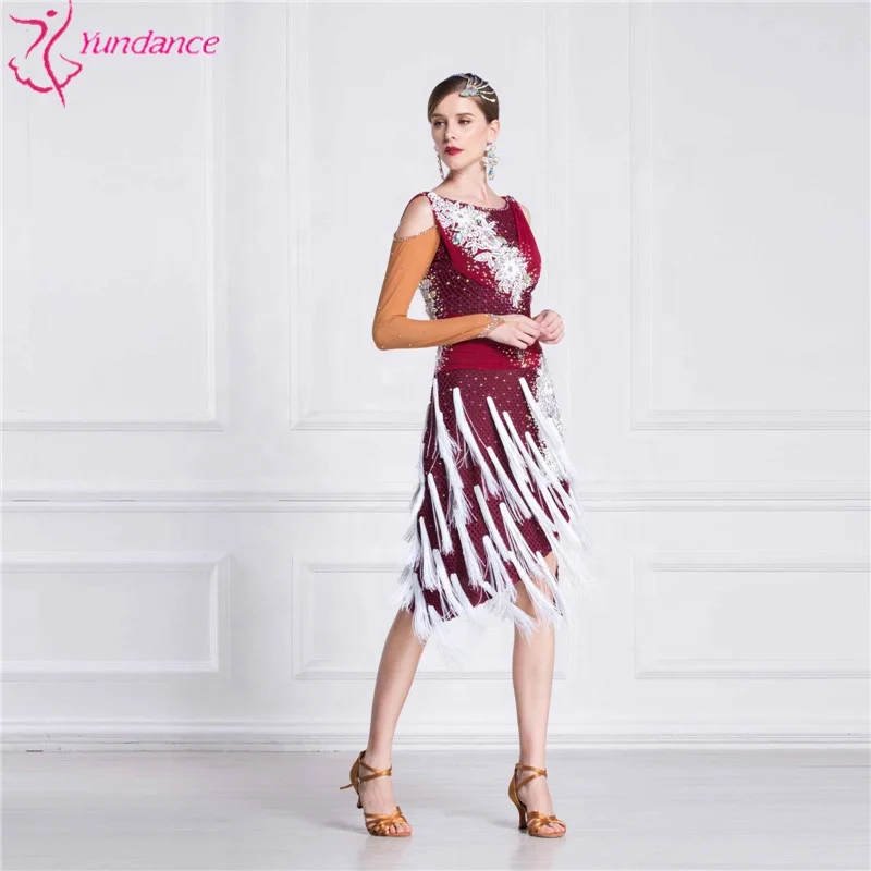 L-18280 Wholesale latin dance dress sexy latin dress dance for adult latin american dancing dresses