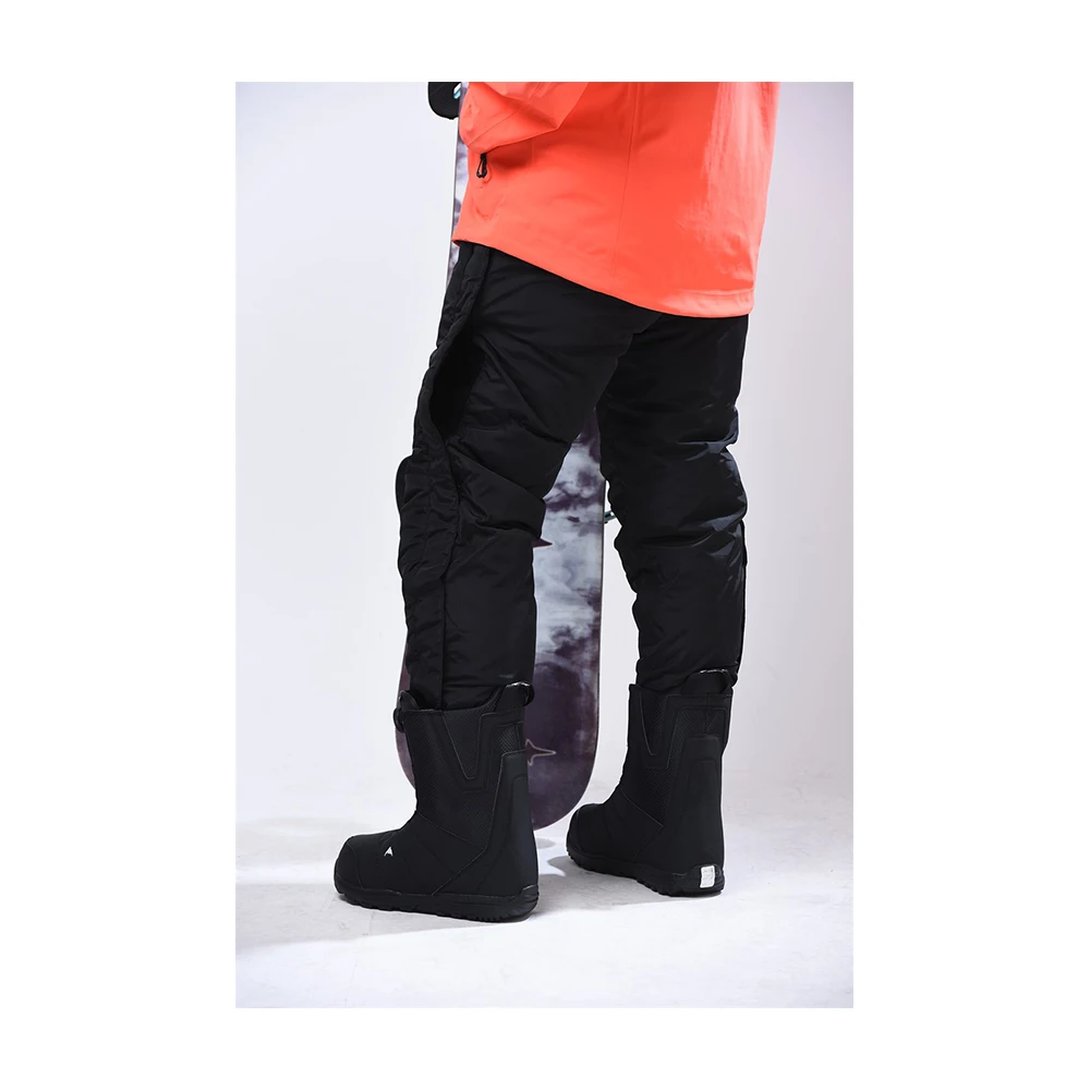 2021 New Product Black Polyester Nylon Exquisite Workmanship Winter Gifts Down Feather Zip Off Pants Baggy Pants