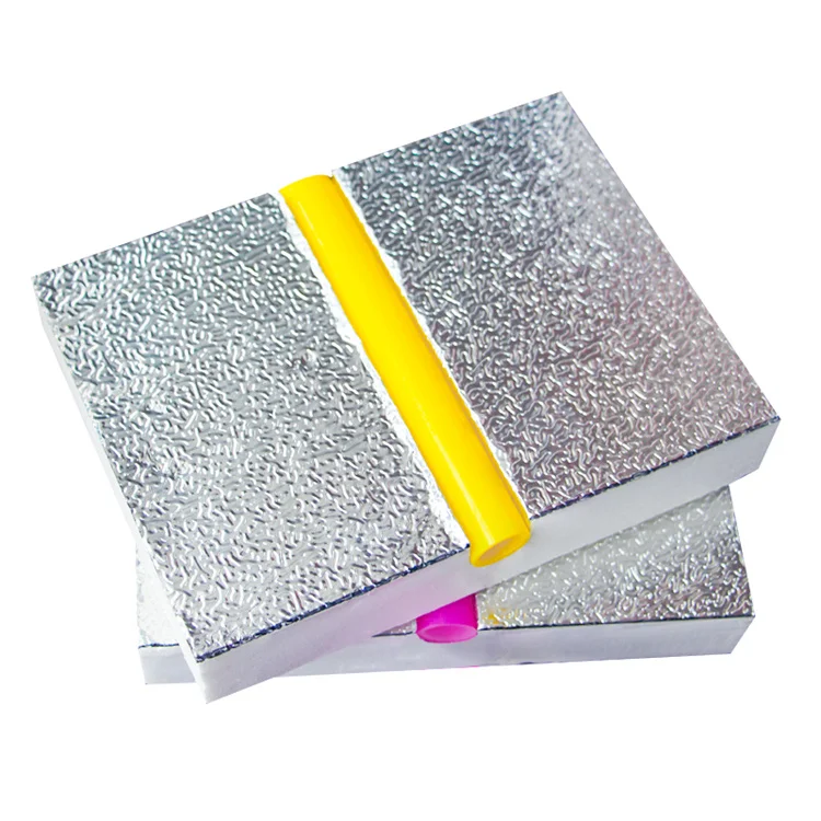 Grooved XPS foam board with Aluminium Foil for Underfloor heating cooling system Quick-Installation under floor heating plate