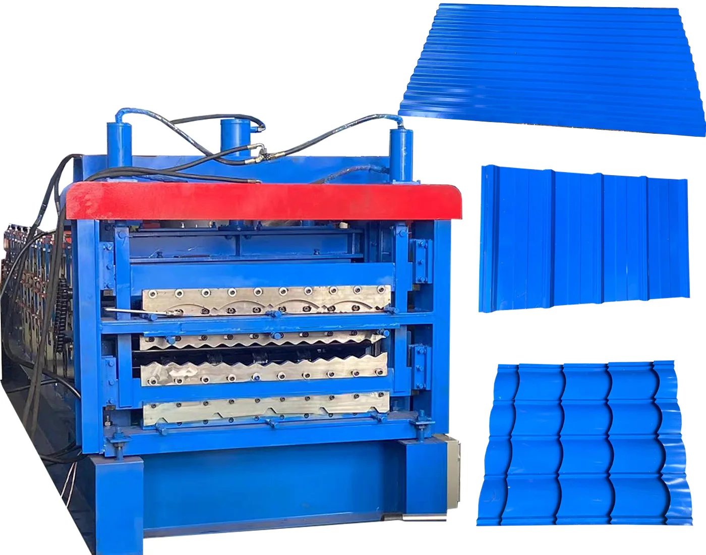 Color Steel Tile Automatic Three-Layer Tile Machine One Machine Three Uses