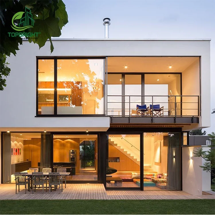 Topbright custom design rain protection floor to ceiling french windows hurricane impact glass windows for houses