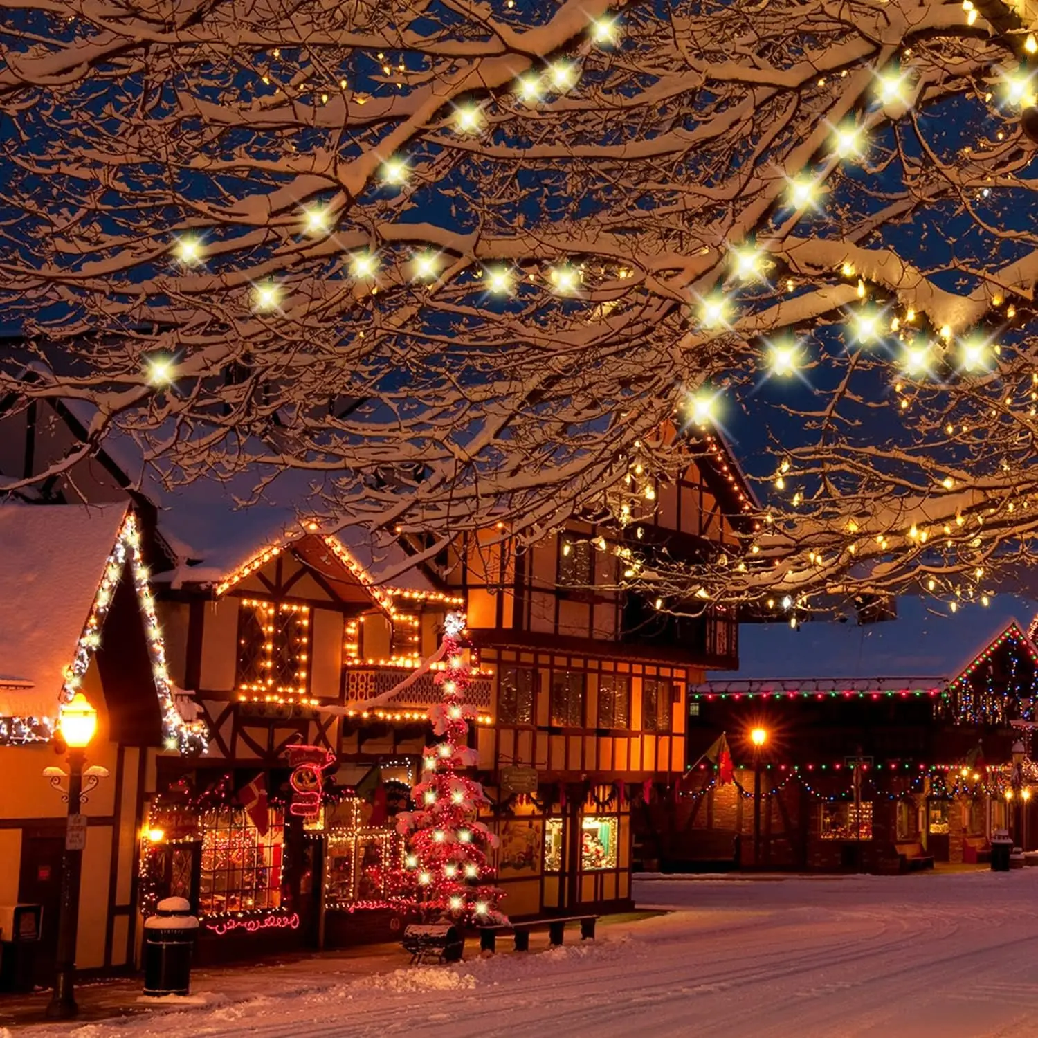 UL  C7 LED Warm White Faceted Christmas Mini Light Christmas tree lights