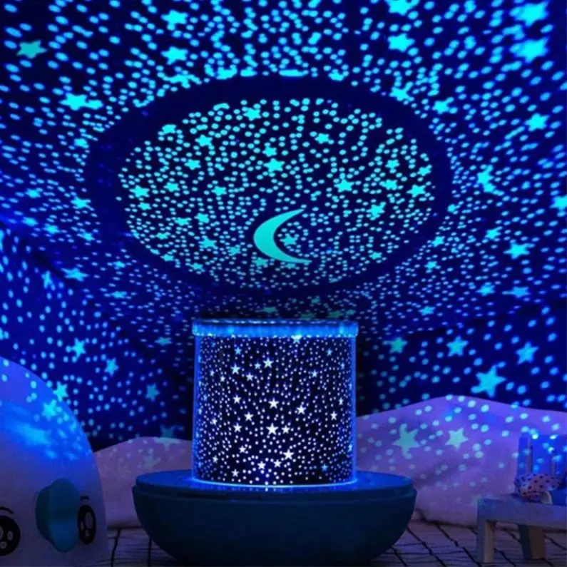 Indoor Creative LED Starry Sky Lights Christmas Projection Lamp Luminous Night Light Colorful Rotation Gift Decoration IP65